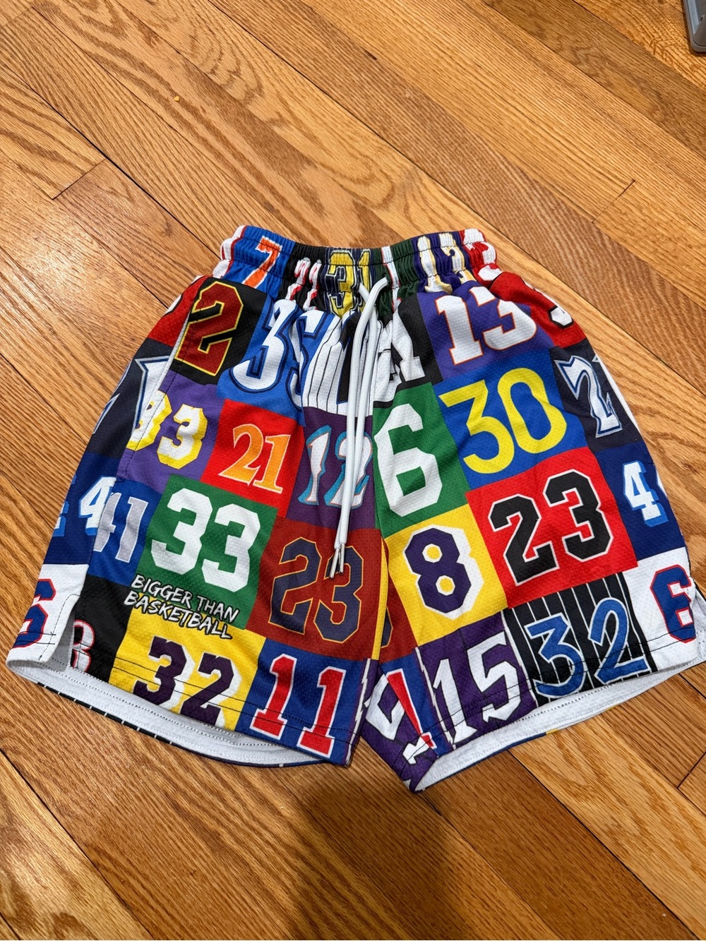 Bigger Than Basketball Number Hall Of Fame Shorts Youth Small